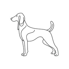 A Dog Line Art Tribute