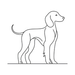 A Dog Line Art Tribute