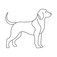 Dog Line Art Design The Graceful Canine