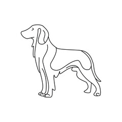 Dog Line Art Design The Graceful Canine