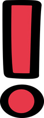 custom red exclamation mark