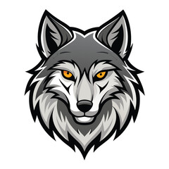 wolf vector llustration for logo or design on white background 