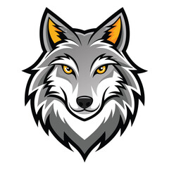 wolf vector llustration for logo or design on white background 
