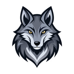 wolf vector llustration for logo or design on white background 