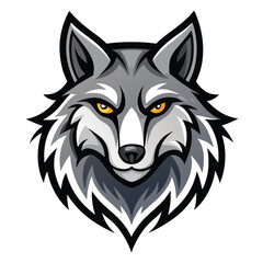 wolf vector llustration for logo or design on white background 