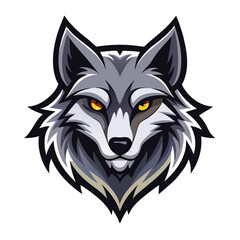 wolf vector llustration for logo or design on white background 
