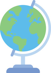 지구본의 일러스트