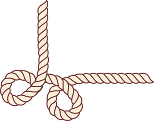 Rope border and corner