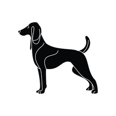 Elegant Canine Form Dog Silhouette Design