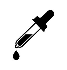 Vector illustration of Dropper icon on white background.
