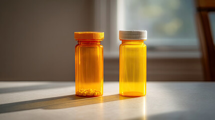 Medication bottles prescription drugs pharmacy healthcare medicine container