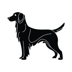 Elegant Canine Form Dog Silhouette Design