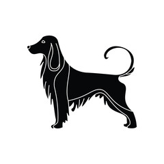 A Canine’s Poise Dog Silhouette Design