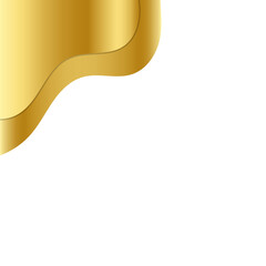 Gold Wave Curve Corner