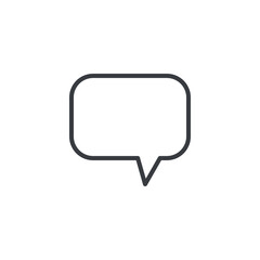 Chat message line icon