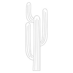 Abstract Line Cactus
