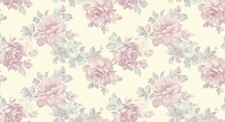 Timeless Seamless Floral Design, Elegant Decorative Pattern for Textiles & Stationery