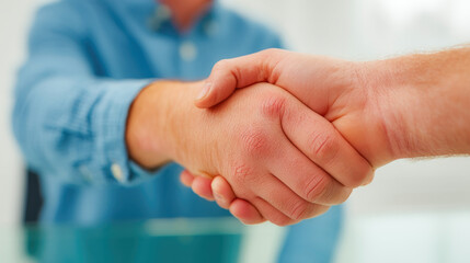 Business partnership handshake agreement deal contract negotiation concept