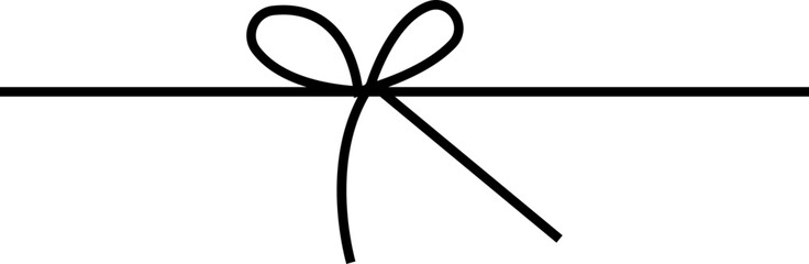 Realistic gift ribbons icon. Gifting box package ribbon and bow elements designs, isolated on transparent background, used as a border for a birthday satin tape knots icon, straight piece of ribbon