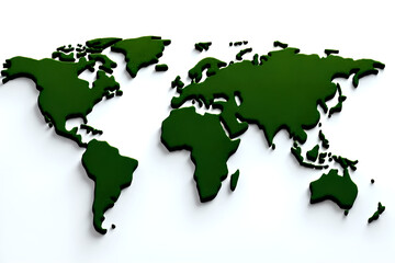 Ultra-Realistic 3D Forest World Map: Stunning Green Foliage Textures for Environmental Awareness