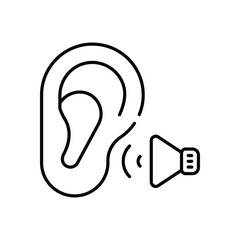 Active Listening  Vector icon