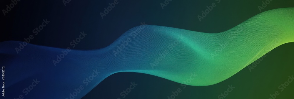Poster gradient background design blending deep blue and fresh green for modern health and fitness themes w