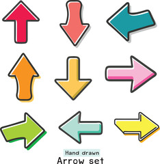 set of colorful arrows