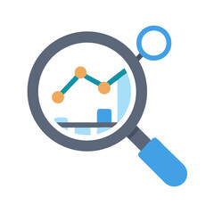 Search Analytics Graph Icon