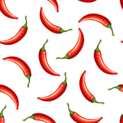 red chili pepper.seamless pattern