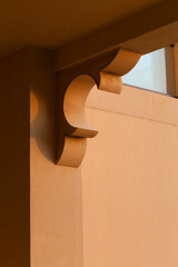 Oriental style bracket in the decoration of a building in Dubai, UAE.