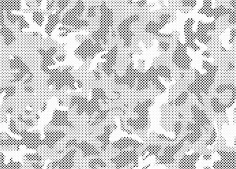 Abstract halftone seamless camouflage pattern. Repeating digital dotted hexagonal camo military texture background. Abstract modern fabric textile ornament. Vector illustration.