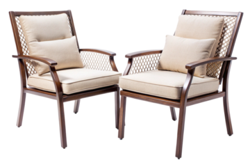 Patio chairs perfect for sunny afternoons