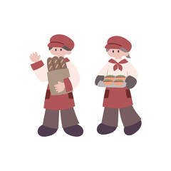 パン屋さんのスタッフたち