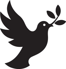 Peace Doves Silhouette Vector Bundle