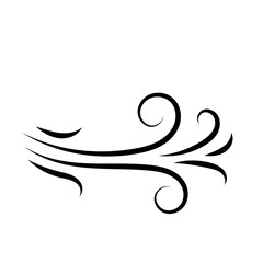 Handdrawn Line Wind