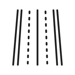 Highway icon vector image. Suitable for mobile apps, web apps and print media.