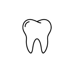 Obraz premium Minimalistic tooth icon representing dental health