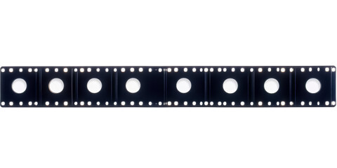 Obraz premium Abstract Film Strip Segment Isolated Black Background Illustration Design