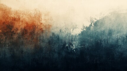Abstract textural background with shades of orange, beige, and deep blues