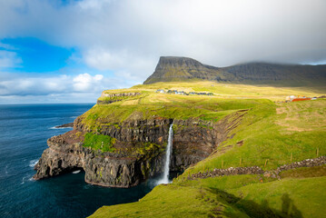 Mulafossur Waterfall - Faroe Islands