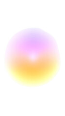 Abstract Sphere Gradient Color Light Shape on Black Transparent Background