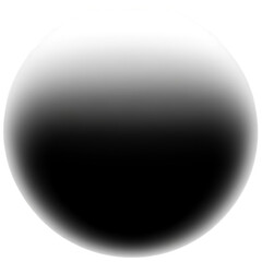 Abstract Sphere Gradient on Transparent Background Digital Illustration