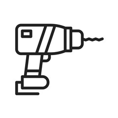 Electric Drill icon vector image. Suitable for mobile apps, web apps and print media.