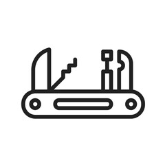 Utility Knife icon vector image. Suitable for mobile apps, web apps and print media.
