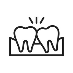 Fototapeta premium Wisdom Tooth icon vector image. Suitable for mobile apps, web apps and print media.