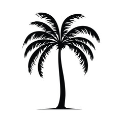 Obraz premium Palm Tree minimalist silhouette design vector art