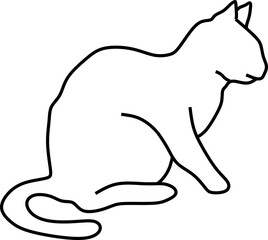 Cat Line Art