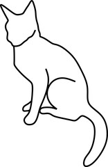 Cat Line Art
