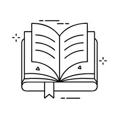 book icon, book vector illustration-simple illustration of book, perfect for book logos and icons