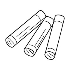 chalk icon, chalk vector illustration-simple illustration of chalk, perfect for chalk logos and icons